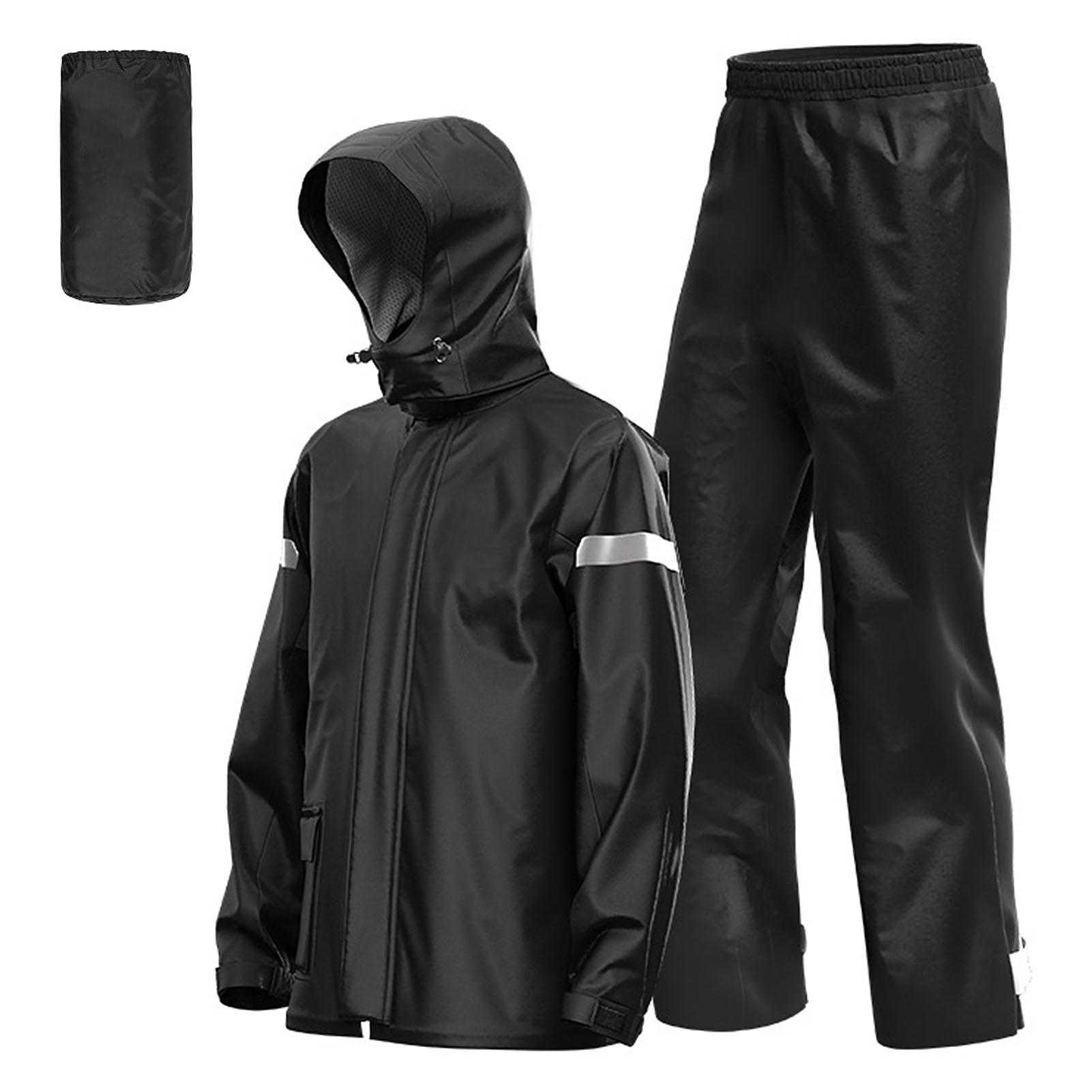 Cycling Gear Rain - Men Motorcycle Rain Suit Outdoor Reflective