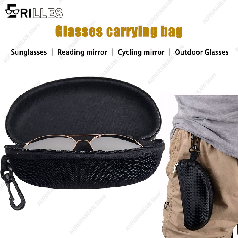 Cycling Gear Material - Portable Sunglasses Travel Case, Shockproof EVA