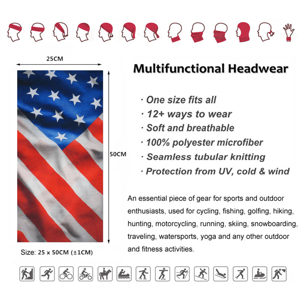 USA Flag Pattern Sun Protectiv - огляд і ціна Cycling Gear Man