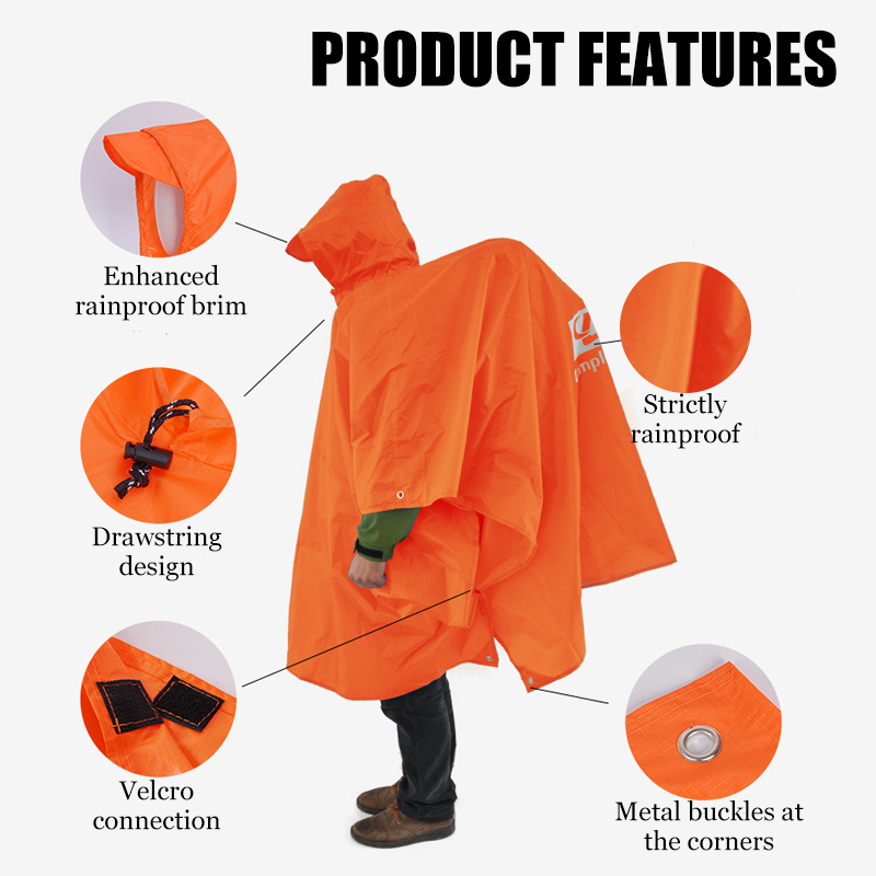 3-in-1 Lightweight Rain Poncho - огляд і ціна Cycling Gear Rain