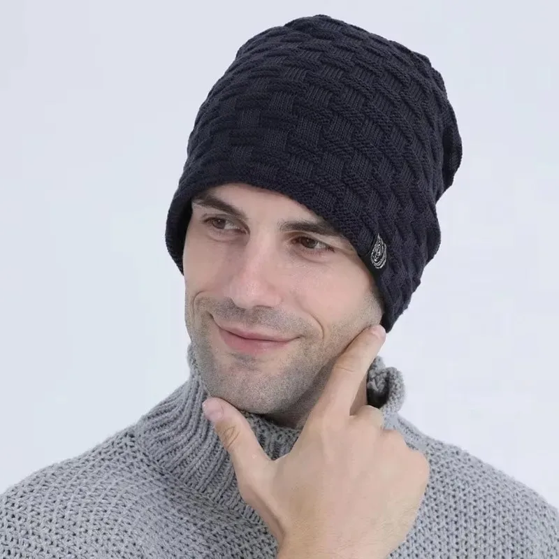Mens Plush Lining Beanie Winte - огляд і ціна Cycling Gear Cold Weather