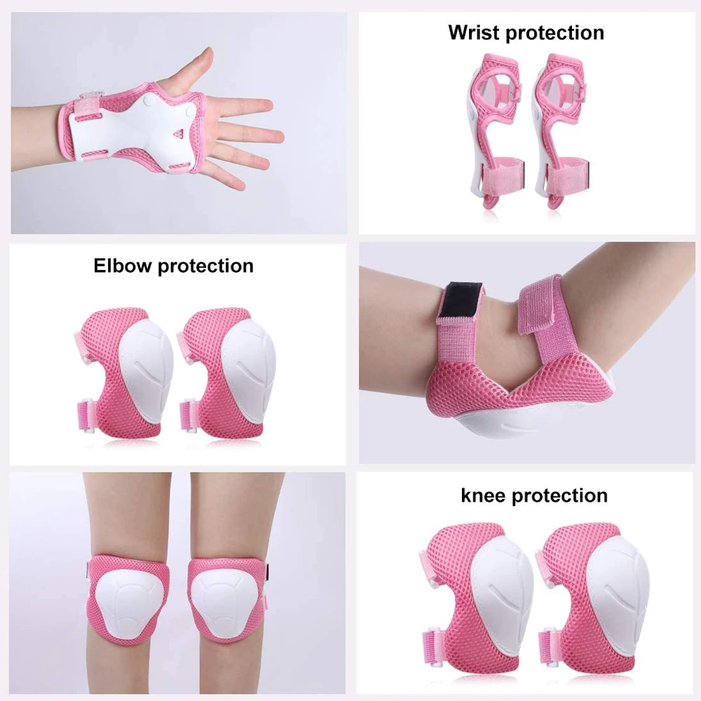 GOMOREON 6Pcs/Set Kids Knee Pa - огляд і ціна Cycling Gear Material