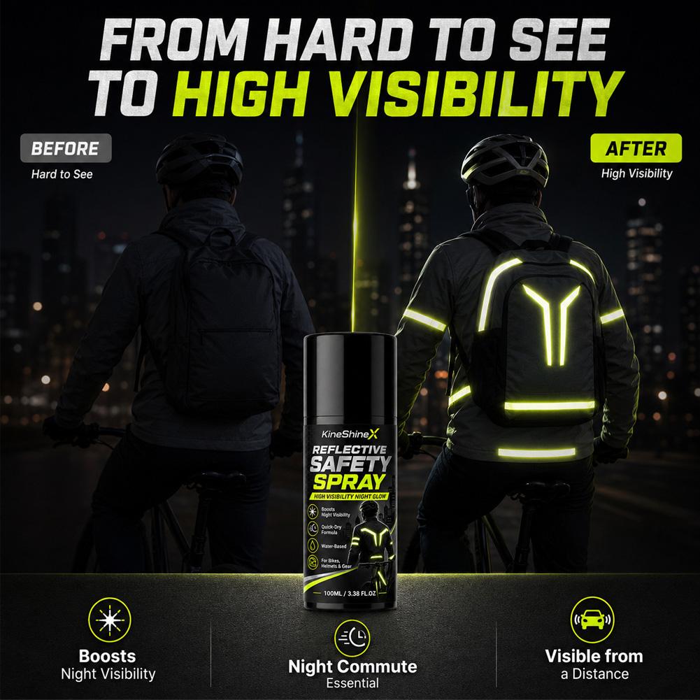 Night Reflective Safety Spray  - огляд і ціна Cycling Gear For Commuting